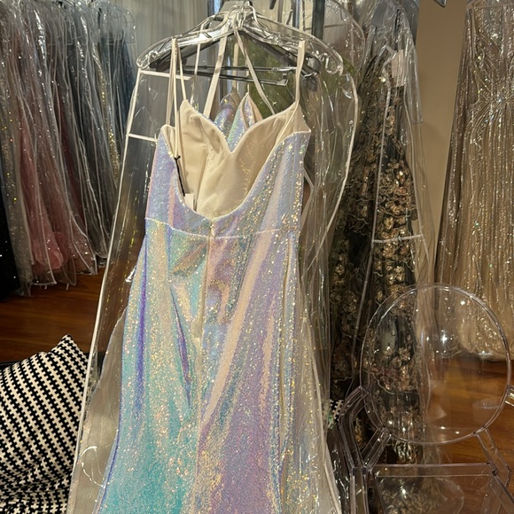 Ps6521S Iridescent Prom Gown - Picture 7 of 11